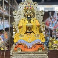 Mẫu mới nhất của Quảng Tế Bồ Tát nhựa cây tượng thần màu vẽ Long Vương Ngũ Thần tài chân thân đồ trang trí gia dụng Phon