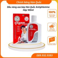 [Mẫu Mới Nhất] Dầu Nóng Xoa Bóp Antiphlamine Hàn Quốc, Hộp 100ml