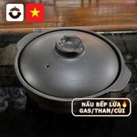 [Mẫu mới] Nồi đất NodaCook 2 lít - ĐK 25cm Cao 14.5cm (Men đen)