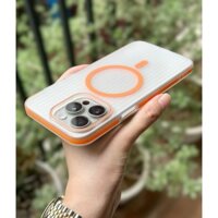 Mẫu mới -Ốp lưng X&M Hỗ trợ sạc cho iPhone 15 Pro max/14 Pro max/13 Pro max/12 Pro max nhám chống vân tay