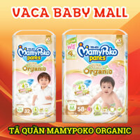 (Mẫu mới Organic) Tã bỉm QUẦN MamyPoko Organic đủ size M58+4/ L44+4/ XL38/ XXL32 miếng