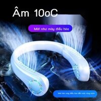 [Mẫu mới] Quạt làm mát treo cổ có pin siêu dài 24h cho học sinh mang theo bên mình, quạt sạc mini u