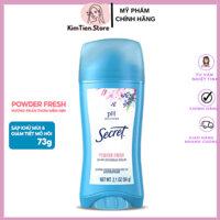 [Mẫu mới] Sáp Lăn Khử Mùi Nữ Hương Phấn Secret Powder Fresh 24Hr Invisible Solid PH Balanced 59g (Hương Phấn -Sáp Trắng)