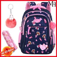 [MẪU MỚI- SIZE 43CM] Balo học sinh hình công chúa xinh xắn cho bé gái lớp 3- lớp 9, cặp sách trẻ em tiểu học trung học