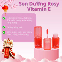 [Mẫu mới] Son kem dưỡng Rosy Vitamin E, son kem dưỡng không chì, son kem lì, son dưỡng môi phun xăm