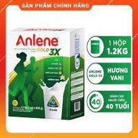 Mẫu mới Sữa Anlene bổ sung canxi cho người từ 40 tuổi trở lên loại 1.2kg.