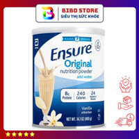 Mẫu mới Sữa bột Ensure Mỹ Original Nutrition Powder hương vanilla 400g