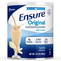 Mẫu mới - Sữa bột phục hồi sức cho người già người bệnh người biếng ăn Ensure Original Nutrition 400gr của Mỹ