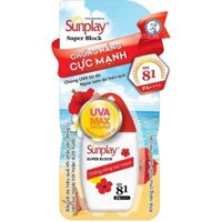 (MẪU MỚI ) SỮA CHỐNG NẮNG CỰC MẠNH SUNPLAY SUPER BLOCK SPF81 - 30G