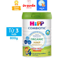 [Mẫu Mới] Sữa HiPP 4 Organic Combiotic 800g dành cho trẻ từ 3 tuổi Date 206 - 1 ĐỔI 1 NẾU LỖI NSX
