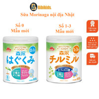 Mẫu mới - Sữa Morinaga số 0 và số 1-3 800g của Nhật Bản