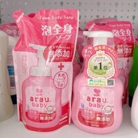 [MẪU MỚI] Sữa tắm tạo bọt ArauBaby Nhật Bản, sữa tắm dành cho be từ sơ sinh