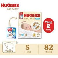 [Mẫu Mới] Tã Dán Huggies Skin Perfect NB70+6/S80+2/M76+3  Thoải Mái Dễ Chịu, Ngăn Ngừa Hăm Tã