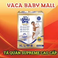 [Mẫu mới] Tã quần Unidry Supreme siêu mỏng đủ size M76+8/ L68+8/ XL60+8/ XXL54+8/ XXXL22+6 miếng