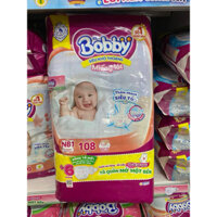 [MẪU MỚI TẶNG 4 MIẾNG] Miếng Lót Bobby Newborn 1 (108+6 miếng) Cho Bé