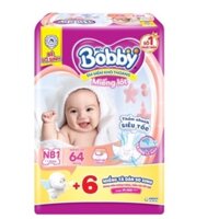 [MẪU MỚI TẶNG 6 MIẾNG] Miếng Lót Sơ Sinh Bobby Newborn 1 (64+6 miếng)