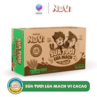 (MẪU MỚI) Thùng 48 hộp NuVi Sữa Tươi Lúa Mạch Vị Cacao 180ML/110ML - NUTIFOOD - YOOSOO