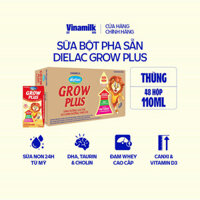 MẪU MỚI Thùng 48 hộp Sữa Non Vinamilk Dielac Grow Plus (Sữa Uống Dinh Dưỡng) 110ml