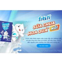 [MẪU MỚI] Thùng 48 hộp sữa chua lên men tự nhiên vị việt quất sữa Fristi 180ml