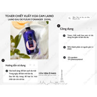 [Mẫu mới] TONER - NƯỚC CÂN BẰNG HOA CAM DA LAINO (Pháp) - 250ML