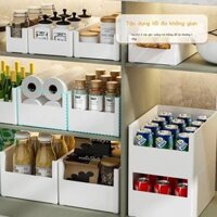 [Mẫu mới] Tủ Bếp Kệ Hộp Bảo Quản Hình Chữ Nhật Tổ Chức Hộp Nhà Đa Năng Lắp Ráp Kéo Giỏ Chứa Đồ