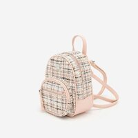 [Mẫu mới] Vascara Balo Mini Vải Tweed - Màu Hồng