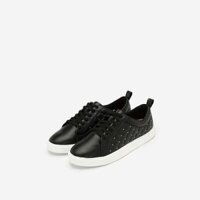 [Mẫu mới] Vascara Giày Sneaker Chần Bông Đính Kim Loại - Màu Đen