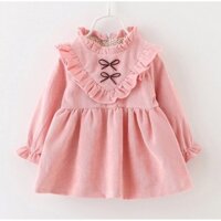 {Mẫu Mới} Váy Mùa Đông Cho Bé Gái Hàng Xuất Dư Siêu Đẹp