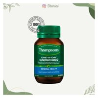 [Mẫu mới] Viên uống bổ não, tuần hoàn não  Thompson's One A Day Ginkgo 6000mg - 60 Viên