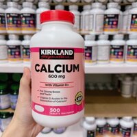 (Mẫu Mới ) Viên Uống Calcium 600mg + D3 Của Kirkland 500 viên Canxi Kirkland