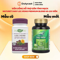 [MẪU MỚI] Viên uống hỗ trợ ngừa Giãn Tĩnh Mạch Chân Nature's Way Leg Veins 60 viên - 120 viên