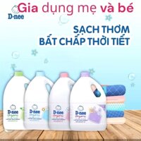 Mẫu Mới:1 Can Nước Giặt Dnee Cho bé 3000ml_Nước giặt xả có tem Đại Thịnh
