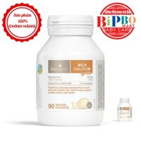 (MẪU MỚI)Canxi milk (canxi sữa) Bioisland cho bé từ 6 tháng trở lên 90 viên
