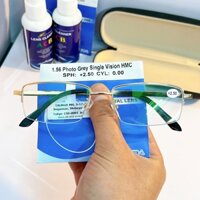 (Mẫu mới)Kính lão thị, viễn thị xẻ cước bản thép màu Vàng GOLD cao cấp Nhật bản, KV5P tròng chống as xanh