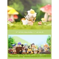 [Mẫu mới]Luo Xiaohei Dòng Cắm Trại Mù Hộp Tay Chạy Búp Bê Mini Dễ Thương Để Bàn Trang Trí Quà Tặng Sinh Nhật Anime Thiết