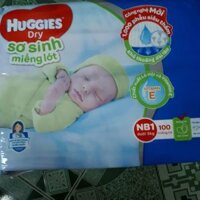 (Mẫu mới)Miếng lót sơ sinh Huggies NewBorn1 100 miếng