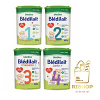 [Mẫu mới]Sữa bột Bledilait Bledina Pháp số 1 2 3 4 hộp 900gr