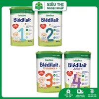 [Mẫu mới]Sữa bột Bledilait Bledina Pháp số 1 2 3 4 hộp 900g