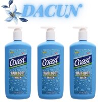 (mẫu mới)Sữa tắm gội Coast Classic Scent Hair & Body Wash 2in1 dành cho nam MỸ 946ml