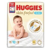 [Mẫu mới]Tã dán Huggies Skin Perfect size S80+2 , M76+3