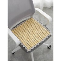 [Mẫu mới]Thảm Đệm Ghế Văn Phòng Thoáng Mát Thảm Ít Vận Động Rắm Miếng Lót Mùa Hè Đệm Ghế Ô Tô Mạt Chược Thảm Tre Băng Mi