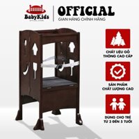 [MÀU NÂU] Ghế Đứng Bếp, Ghế Rửa Tay An Toàn Cho Bé, Đa Năng Từ 3 Tuổi Đến 5 Tuổi, Phát Triển Các Kỹ Năng (Màu Nâu)