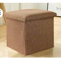 (Màu ngẫu nhiên) Ghế hộp vải đựng đồ đa năng,thùng đựng đồ kiêm ghế ngồi