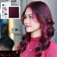 *màu nhuộm đỏ rượu*  MÀU NHUỘM TÓC THỜI TRANG THUẦN CHAY KHÔNG AMONIAC GOLDWELL TOPCHIC ZERO (tặng kèm oxy)