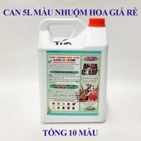 Màu Nhuộm Hoa Cho Hoa Tươi Giá RẺ (can 5L) dành cho chợ sỉ hoa sử dụng với số lượng nhiều, tiết kiệm chi phí và hiệu quả