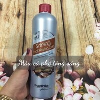 MÀU NHUỘM PHỦ MỊN NÂU CÀ PHÊ (BÓNG) SOPHIA PLATINUM SHINING PEARL WAXING COLOUR 530ml