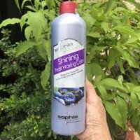 MÀU NHUỘM PHỦ MỊN XANH TÍM BLUBERRY VIOLET (BÓNG) SOPHIA PLATINUM SHINING PEARL WAXING COLOUR 530 ml