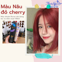 Màu nhuộm tóc Nâu đỏ cherry KEROA SANG TRỌNG SIÊU BÓNG TÓC 100ML [ TN ]