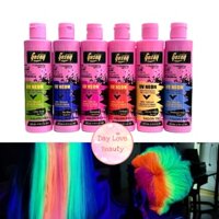 Màu nhuộm tóc phản quang HIGHLIGHT phát sáng trong đêm dưới đèn UV NEON AOLINDE Hair Color Cream 200ml | New 2024 |