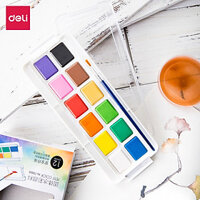 Màu Nước Dạng Nén Deli - 12 Màu/18 Màu/24 Màu - 73868 / 73869 / 73870